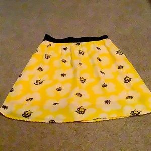 Yellow flower skirt